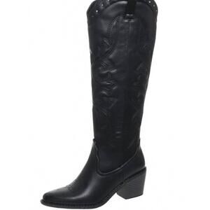 NEW OLEM women's high range wide-calf boots in black
